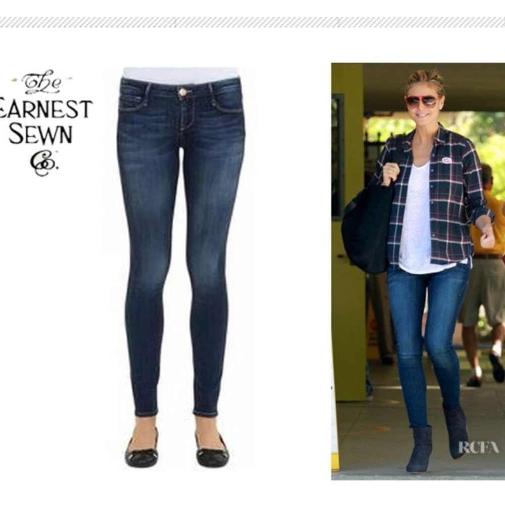 โข Earnest Sewn โข Womenโs Skinny Jeans 27 Blue